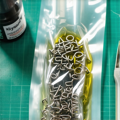 Bag Lubing Keyboard Springs A close-up of keyboard springs being lubricated in a plastic bag for a mechanical keyboard build.