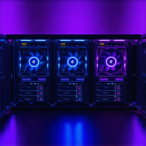 Clean Professional Workstation Interior A dust-free professional PC interior showcasing air cooling and SSD storage