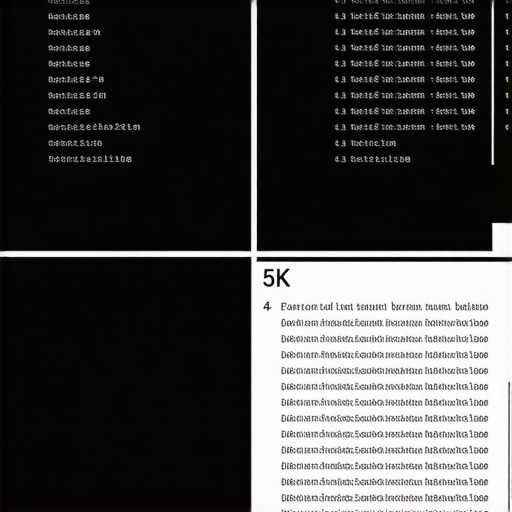Comparing 4K and 5K Monitor Scaling Nuances Professional monitor scaling comparison showing the difference in text clarity between 4K and 5K resolutions on macOS.