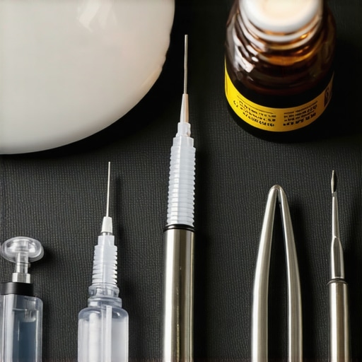 Essential Professional Workstation Maintenance Tools A collection of tools for mechanical keyboard and PC maintenance on a desk.
