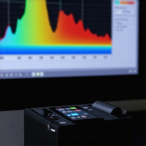 Essential Tools for Monitor Calibration Close-up of a hardware colorimeter calibrating a professional IPS display screen.