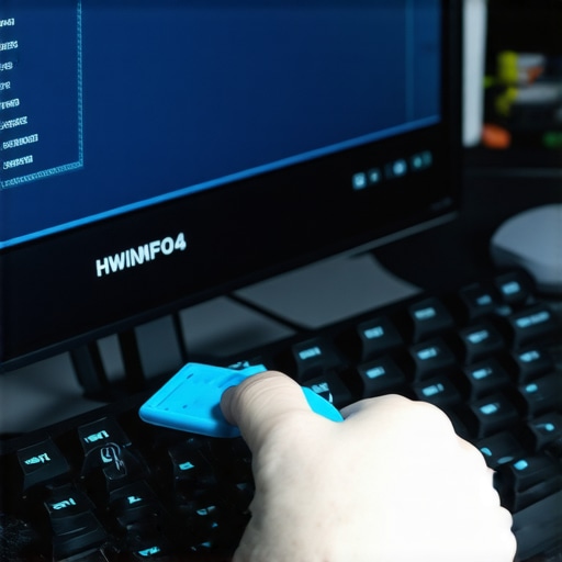Essential Workstation Maintenance Tools Professional PC maintenance featuring keyboard cleaning and thermal monitoring software.