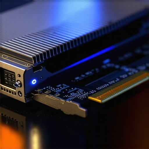High-End NVMe SSD with Active Cooling Heatsink A Gen5 NVMe SSD equipped with a dedicated heatsink and active cooling fan for workstation reliability.