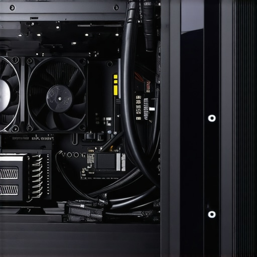 High-End PC Air Cooler Installation Massive dual-tower air cooler installed in a clean professional workstation PC showing optimal airflow path