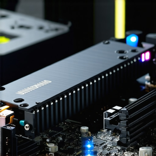 A close up of a professional installing a dedicated NVMe heatsink on a workstation motherboard