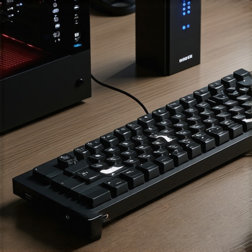 High-Speed External SSD for Disaster Recovery A professional external SSD used for creating system recovery images for a workstation PC.
