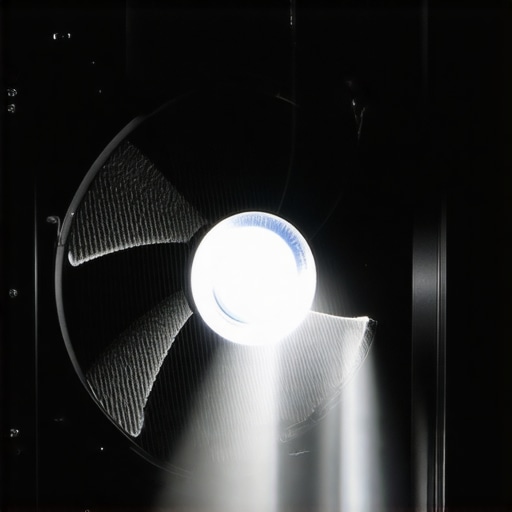 Inspecting a workstation fan for mechanical wear Close-up of a PC fan bearing inspection during hardware maintenance