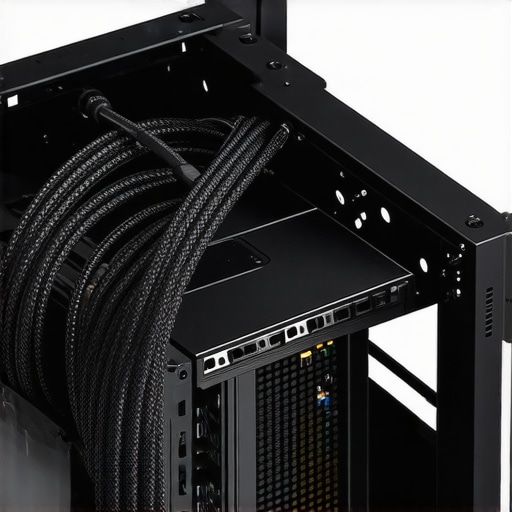Installing a High-Efficiency Modular PSU A professional installing a modular power supply unit into a workstation for better airflow and stability.