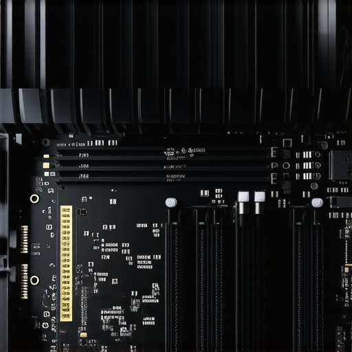 Installing a High-Speed NVMe Scratch Disk Close-up of NVMe SSD installation with heatsink for workstation cache storage.