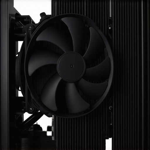 Installing a rubber gasket on a radiator fan Close-up of an airtight seal between a PC fan and a radiator to prevent pressure leaks.