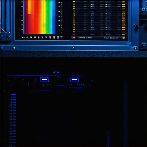 A mini LCD screen inside a PC case displaying real-time hardware vitals and temperatures.