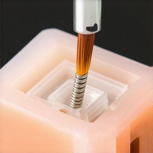 Lubricating Linear Switches for Smooth Typing Macro shot of a mechanical keyboard switch lubrication process showing the internal spring and housing.