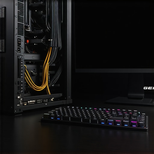Maintaining a Professional Workstation for Long-Term Use Internal view of a clean professional workstation PC with air cooling and organized cables