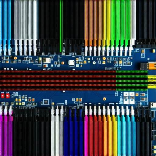 Motherboard PCIe Lane Routing Diagram A close-up of a workstation motherboard showing physical PCIe slots and digital lane paths.