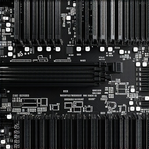 Motherboard PCIe and M.2 Lane Layout A detailed view of a motherboard showing the physical relationship between the PCIe x16 slot and the primary M.2 SSD slot.