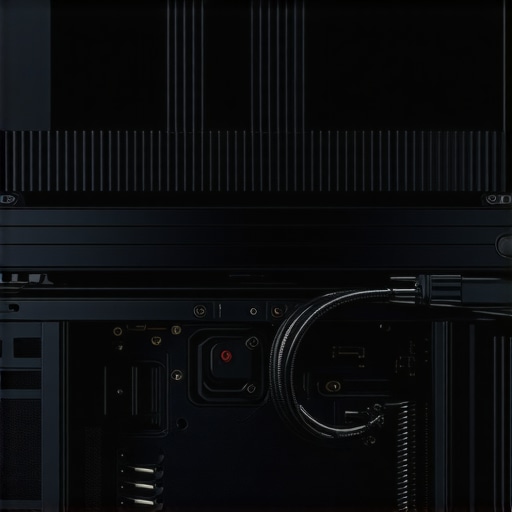 A close-up of a top-mounted AIO radiator in a professional workstation case.