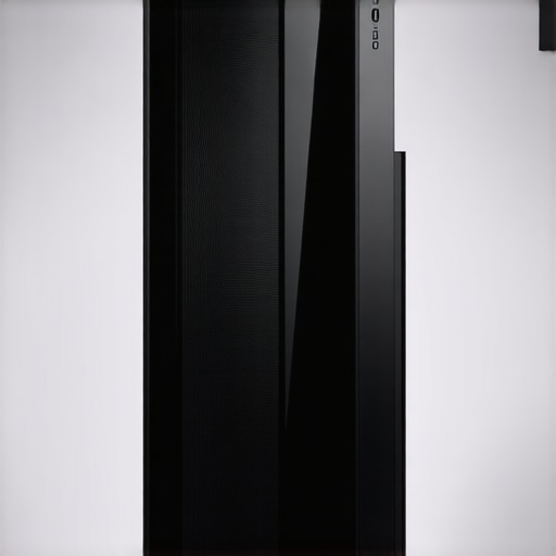 Diagram-style photo of a PC case showing how air flows from bottom to top through a vertically mounted GPU.