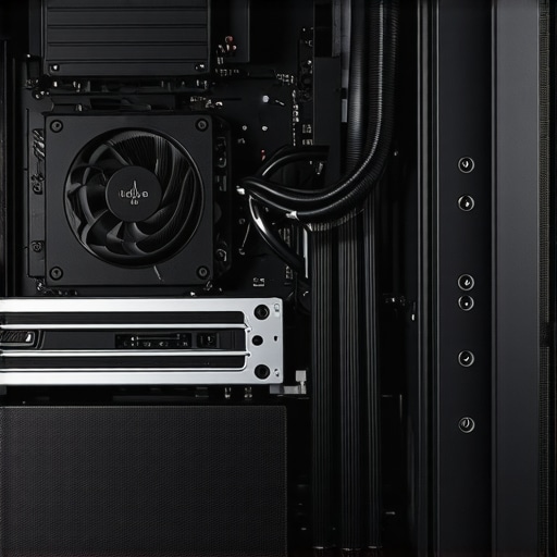 Optimized Workstation Airflow and Cooling Configuration A professional PC build showcasing high-airflow cooling and heat management for maximum performance.