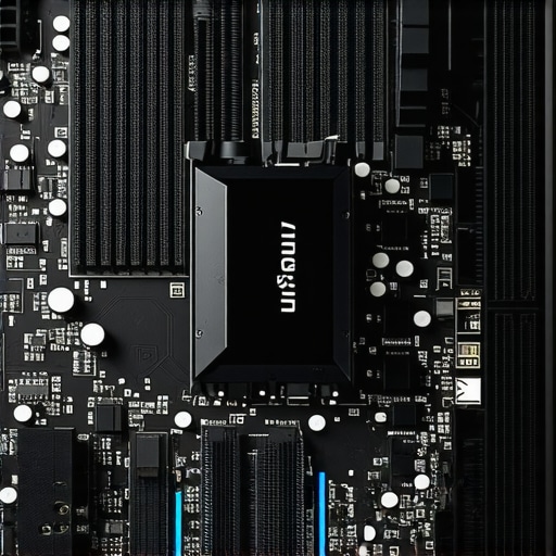 A professional NVMe SSD with a heatsink installed for thermal management.