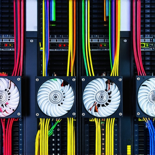 Optimizing Airflow for 100TB Storage Arrays Internal view of a workstation showing static pressure fans cooling multiple hard drives.