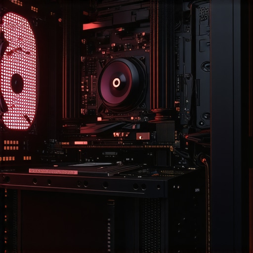 Optimizing Workstation Airflow for Long-Term Reliability Internal components of a professional PC with high-end air cooling and optimal GPU placement.