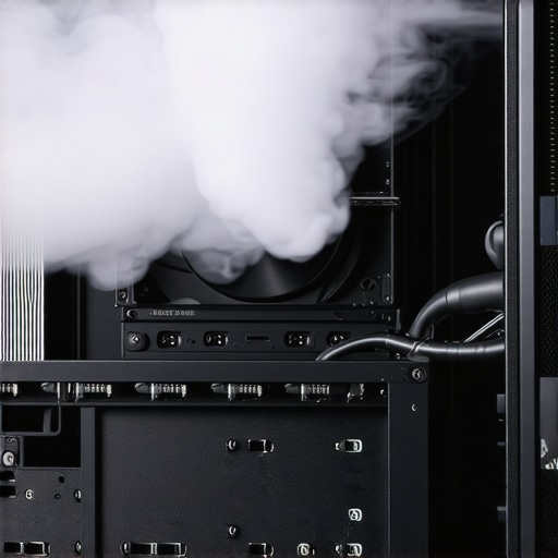 Professional Electric Duster for PC Maintenance Using an electric duster to clean a workstation PC radiator