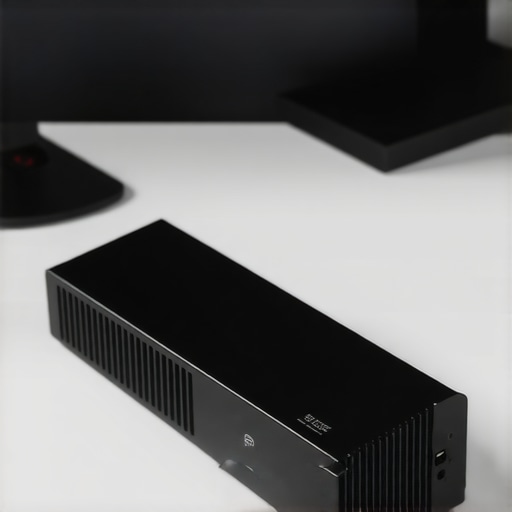 Professional External NVMe Cooling Solution High-performance external SSD enclosure with aluminum heatsink for workstation use.