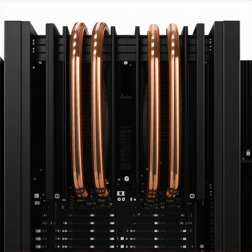 Professional Grade Air Cooling Setup Large dual-tower air cooler installed in a professional workstation PC
