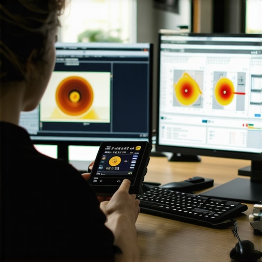 Professional Monitor Calibration Process Professional using a colorimeter for monitor hardware calibration
