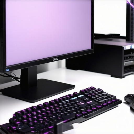Professional Monitor Calibration and Maintenance A colorimeter being used to calibrate a professional monitor on a clean workstation desk.