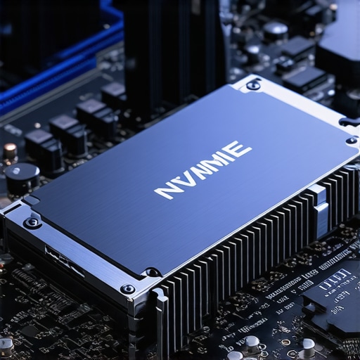 Professional NVMe SSD with Aluminum Heatsink A high-performance workstation NVMe SSD equipped with a dedicated heatsink to prevent thermal throttling.