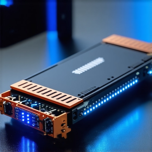 A professional-grade NVMe SSD featuring a robust heatsink for high-performance workstation use.