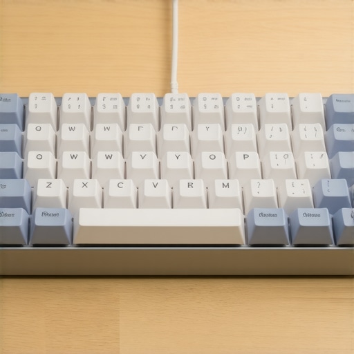 Detailed view of high-quality PBT keycaps on a professional mechanical keyboard