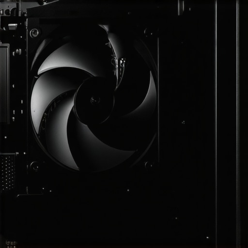 Professional PC Cooling Engineering Close-up of high-end air cooling components in a professional workstation.