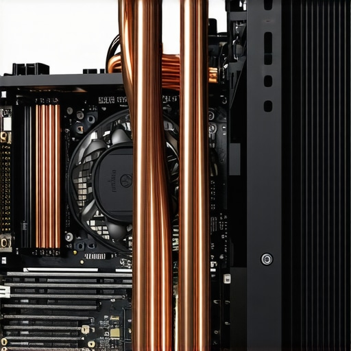 Professional Workstation Air Cooling Setup High-end air cooler and mesh case for optimal workstation thermal management.