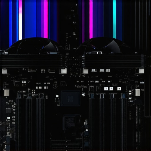 Clean PC interior with high-end air cooler and SSD heatsink