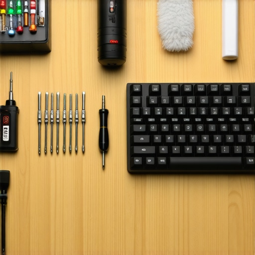 Collection of tools for maintaining mechanical keyboards, monitors, and workstation PCs.