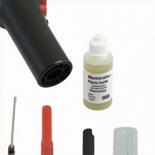 Professional Workstation Maintenance Tools A collection of essential tools for cleaning and maintaining a professional PC workstation.