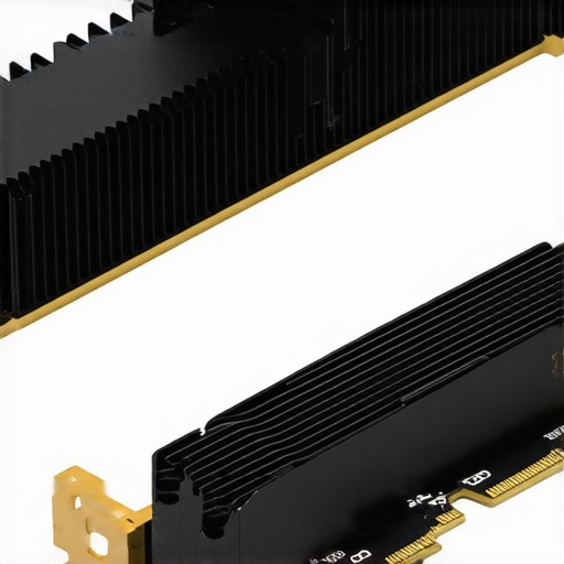 Professional vs Consumer SSD Comparison A high-end workstation SSD with a massive heatsink compared to a standard laptop drive.