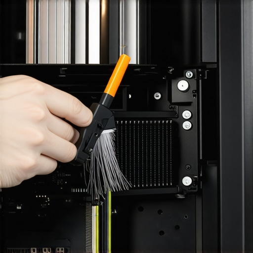 Regular dust maintenance for an air-cooled workstation Cleaning dust from a workstation CPU cooler