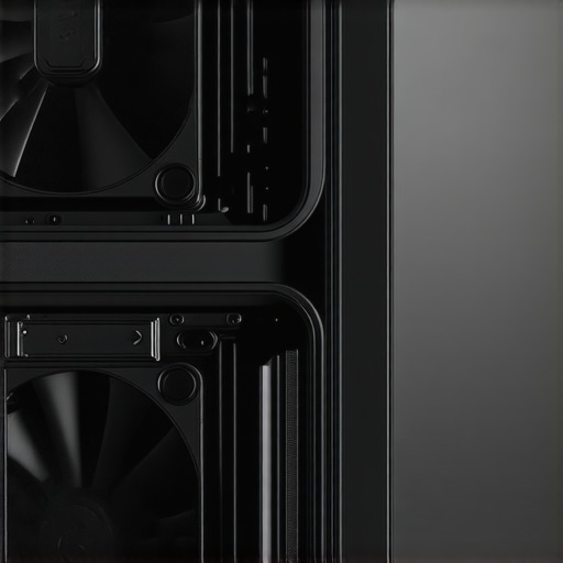 High-end air cooling tower inside a professional workstation for silent operation.