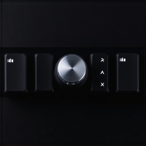 A dedicated mechanical macro pad with a rotary dial for workflow optimization.