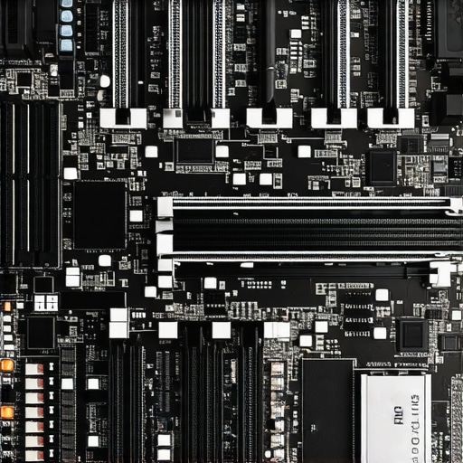 Workstation CPU Cooler Installation Close-up of a dual-tower air cooler on a workstation motherboard showing RAM clearance.